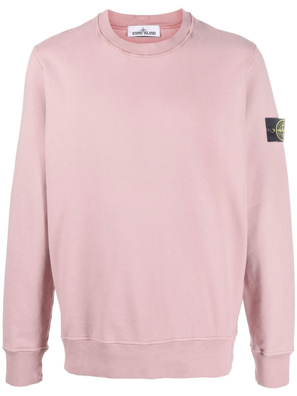 Stone Island Sweater met patch - Roze