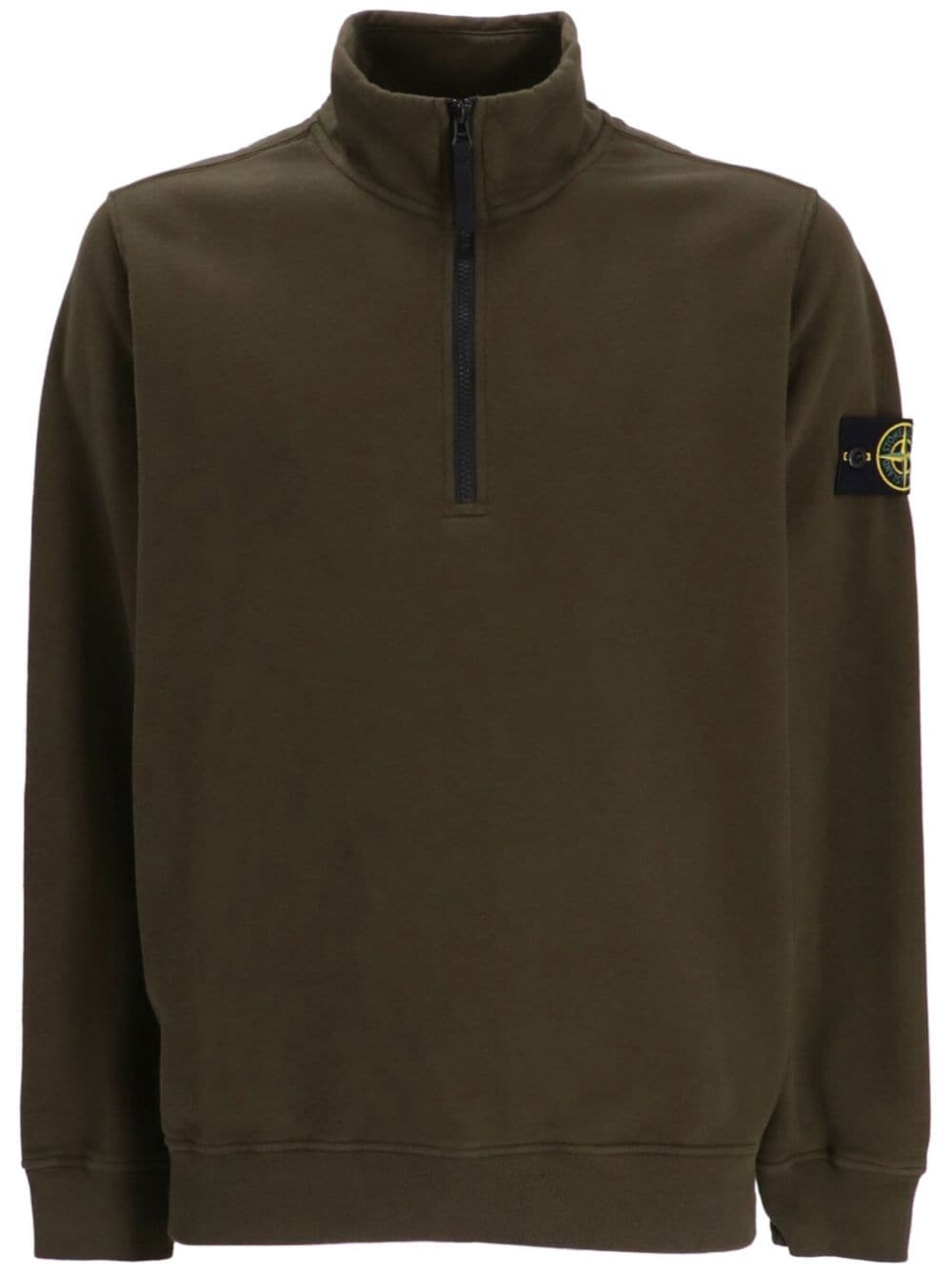 Stone Island Sweater met rits - Groen