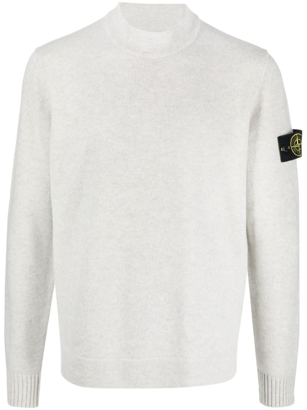 Stone Island Trui met Compass-logopatch - Grijs