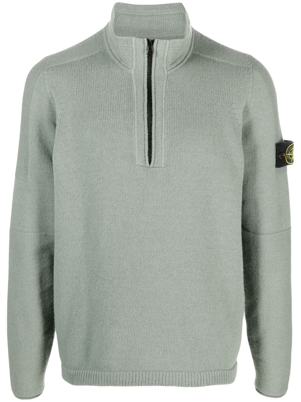 Stone Island Trui met Compass-logopatch - Groen