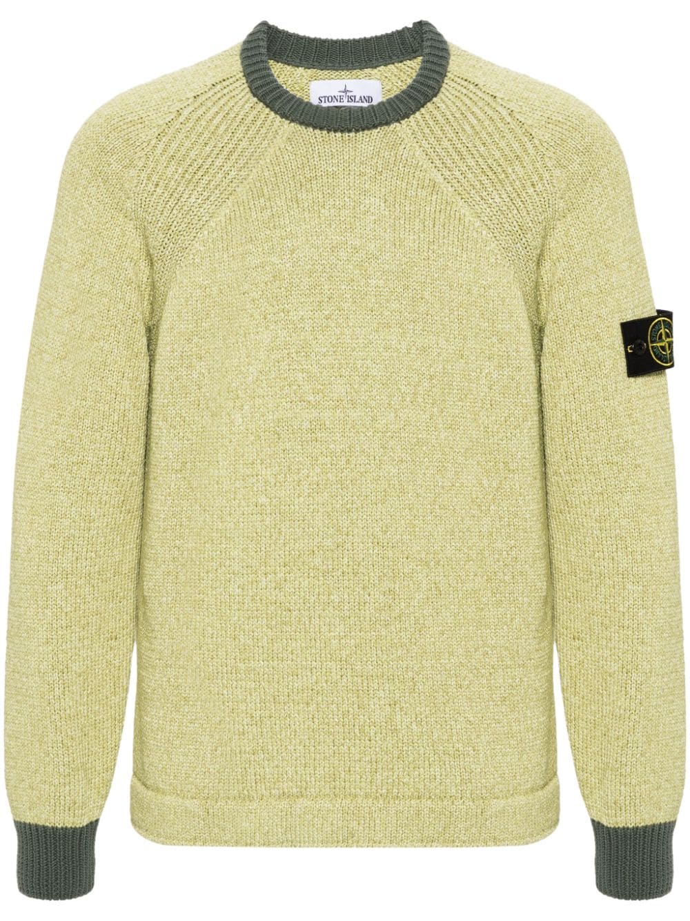 Stone Island Trui met colourblocking - Groen