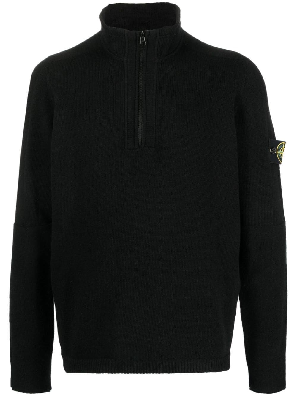 Stone Island Trui met halve rits - Zwart