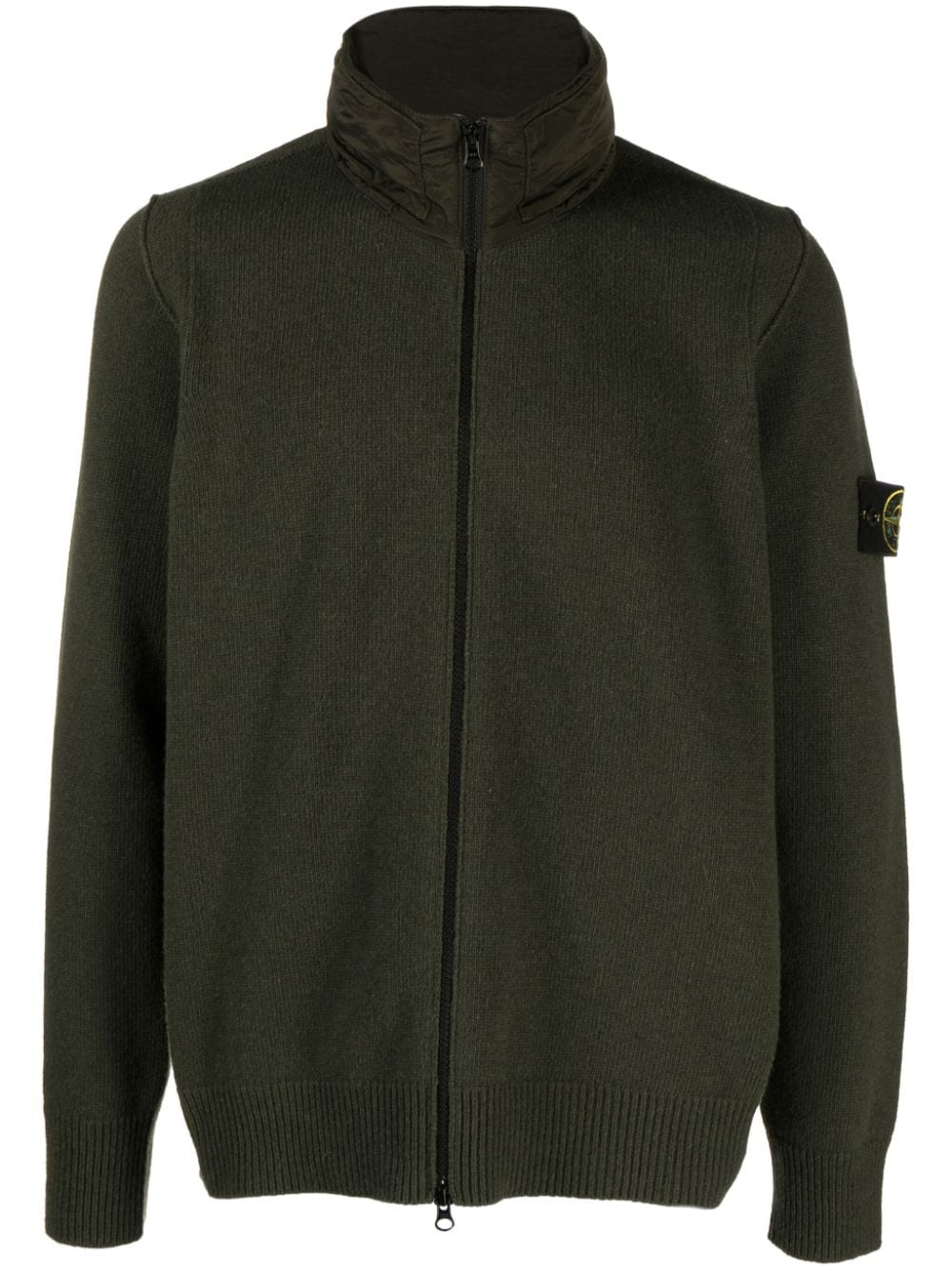 Stone Island Vest van wolmix - Groen