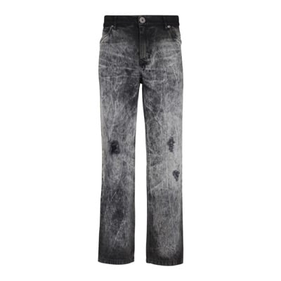 Stonewash denim jeans Balmain , Gray , Heren