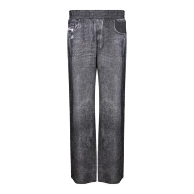 Straight Jeans Diesel , Black , Heren