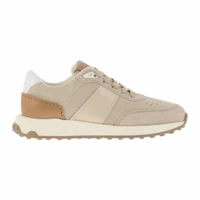 Suede Leren Sneakers met Urban-inspiratie Tod's , Beige , Heren