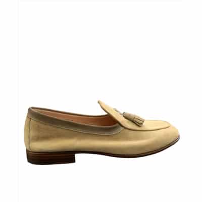 Suède Loafers met Leren Zolen Santoni , Beige , Heren