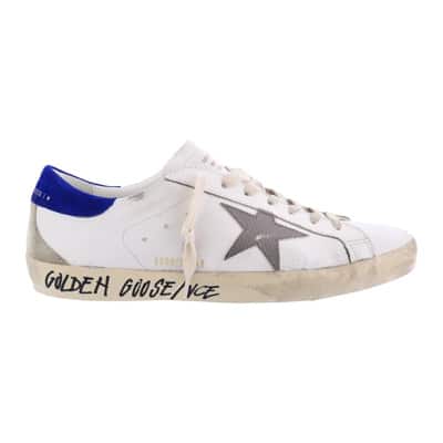 Super-Star Leren Sneakers Golden Goose , White , Heren