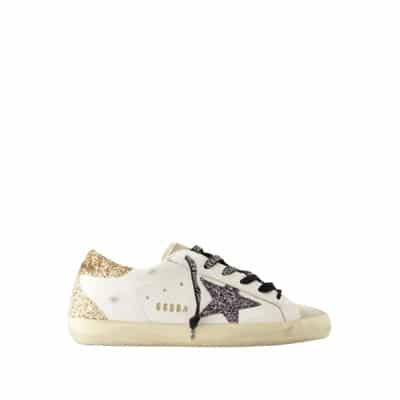 Super Star Sneakers - Leer - Wit Golden Goose , White , Dames