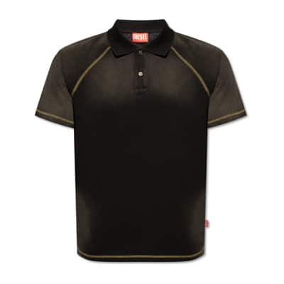 T-Rasmith poloshirt met korte mouwen Diesel , Black , Heren