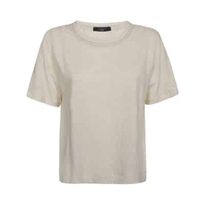 T-Shirt Max Mara Weekend , Beige , Dames