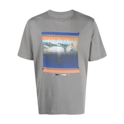 T-Shirts Heron Preston , Gray , Heren