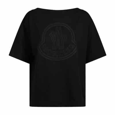 T-Shirts Moncler , Black , Dames