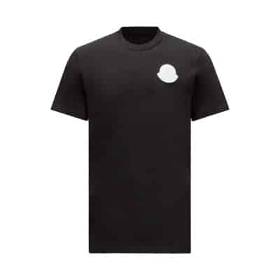 T-Shirts Moncler , Black , Heren