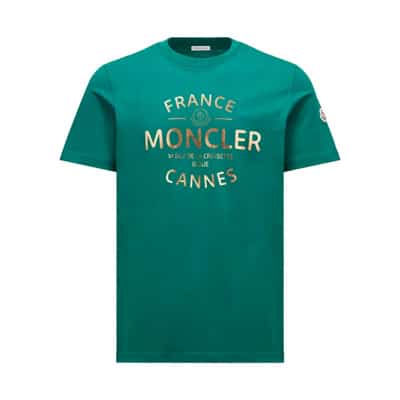 T-Shirts Moncler , Green , Heren