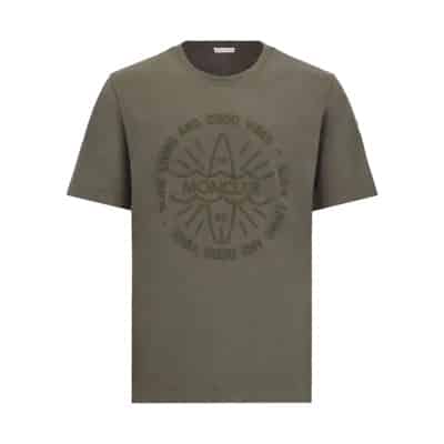 T-Shirts Moncler , Green , Heren