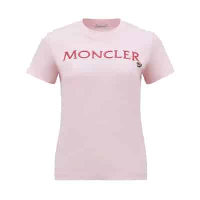 T-Shirts Moncler , Pink , Dames