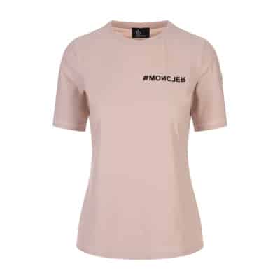 T-Shirts Moncler , Pink , Dames