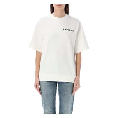 T-Shirts Moncler , White , Dames