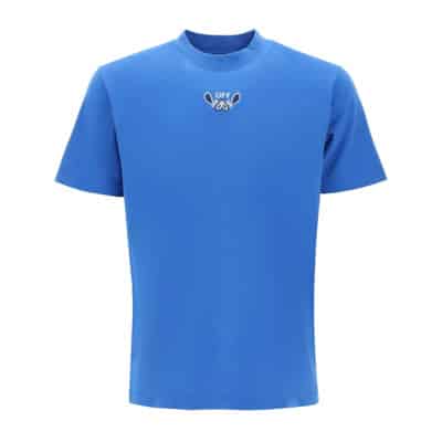 T-Shirts Off White , Blue , Heren