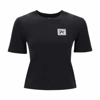 T-Shirts Palm Angels , Black , Dames