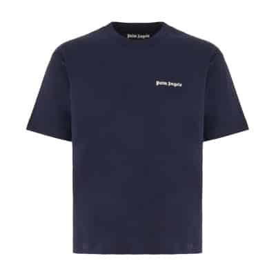 T-Shirts Palm Angels , Blue , Heren