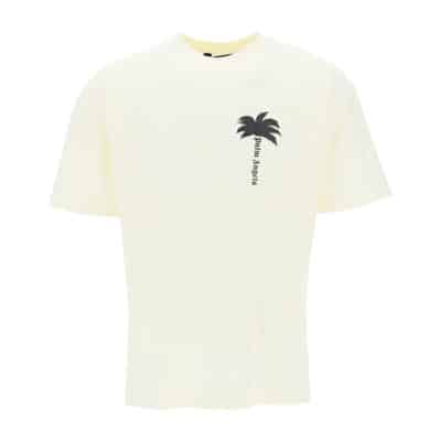 T-Shirts Palm Angels , Yellow , Heren