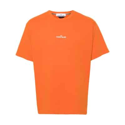 T-Shirts Stone Island , Orange , Heren