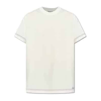 T-shirt met patch Burberry , White , Heren