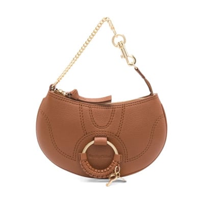 Tas van Geitenleer met Kiezelstructuur - Bruin See by Chloé , Brown , Dames