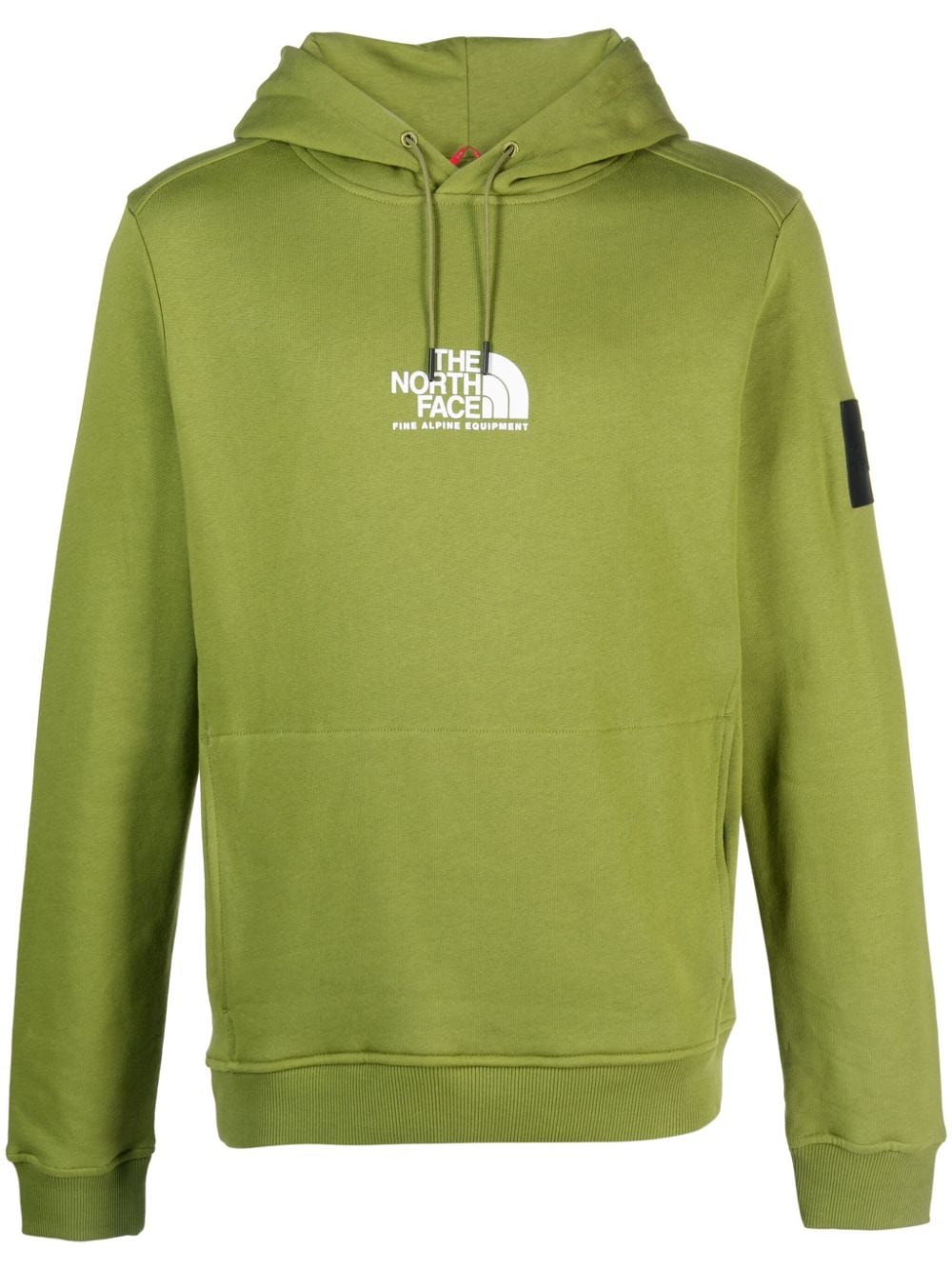 The North Face Hoodie met print - Groen