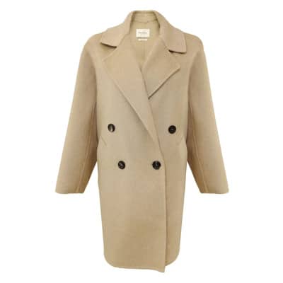 Tijdloze Klassieke Quai Sand Jas Max Mara , Beige , Dames