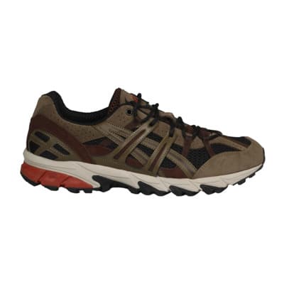 Trail-geïnspireerde sneakers van mesh en suède Asics , Black , Heren