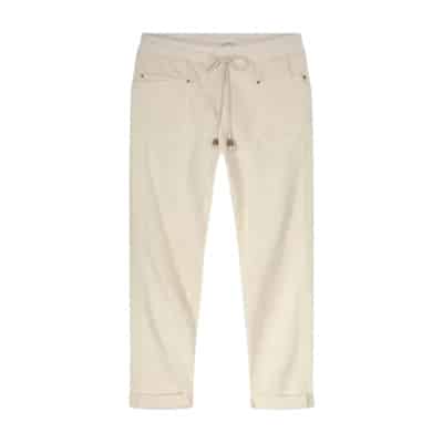 Transparante Lange Broek Summum Woman , Beige , Dames