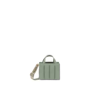 Trendy Whitney Mini Leren Tas Max Mara , Green , Dames