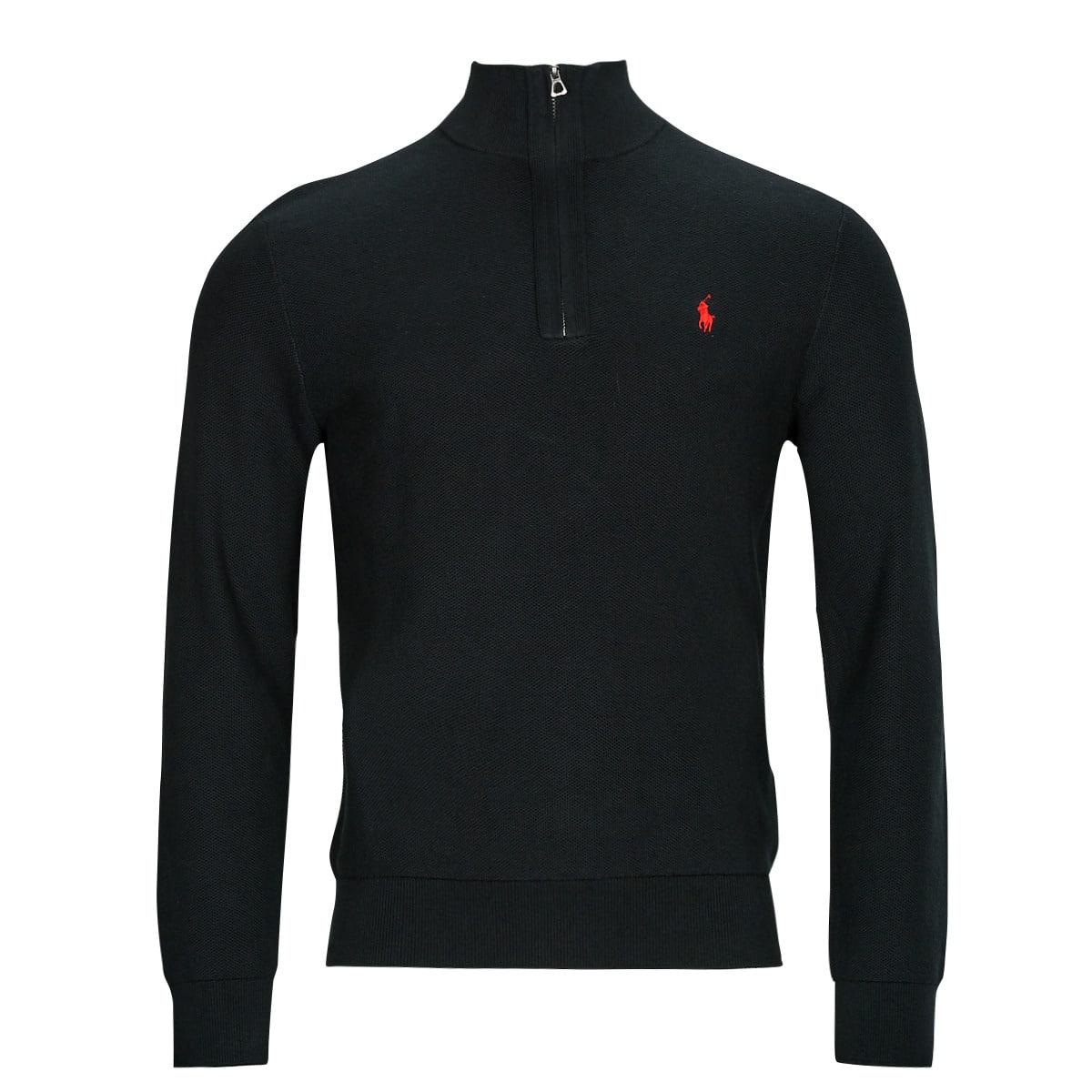 Trui Polo Ralph Lauren PULL DEMI ZIP EN COTON TEXTURE