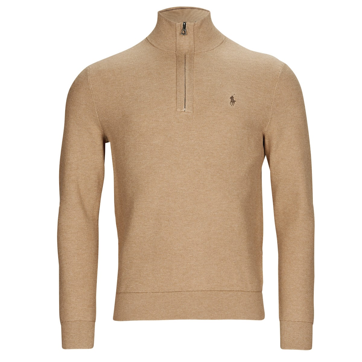 Trui Polo Ralph Lauren PULL DEMI ZIP EN COTON TEXTURE