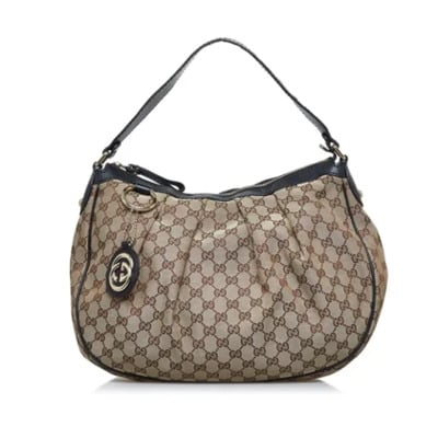 Tweedehands Beige Canvas Gucci tas Gucci Vintage , Beige , Dames