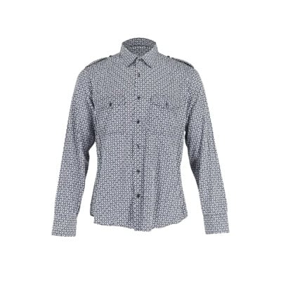 Tweedehands Blauw Katoenen Gucci Shirt Gucci Vintage , Blue , Dames