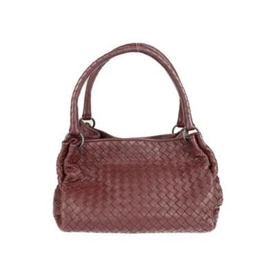 Tweedehands Bordeaux Leren Bottega Veneta Tas Bottega Veneta Vintage , Red , Dames