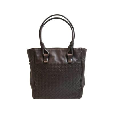 Tweedehands Bruin Leren Bottega Veneta Tas Bottega Veneta Vintage , Brown , Dames