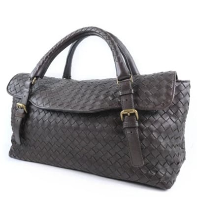 Tweedehands Bruin Leren Bottega Veneta Tas Bottega Veneta Vintage , Brown , Dames