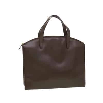 Tweedehands Bruin Leren Gucci Tas Gucci Vintage , Brown , Dames