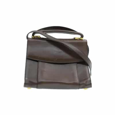 Tweedehands Bruine Leren Celine Tas Celine Vintage , Brown , Dames