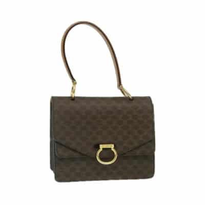 Tweedehands Bruine canvas Celine tas Celine Vintage , Brown , Dames