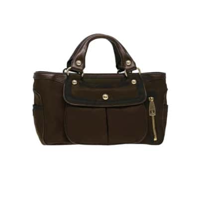 Tweedehands Bruine nylon Celine tas Celine Vintage , Brown , Dames