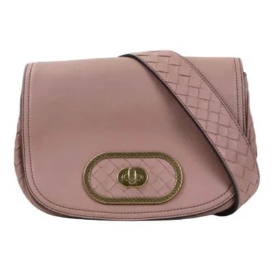 Tweedehands Roze Leren Bottega Veneta Schoudertas Bottega Veneta Vintage , Pink , Dames