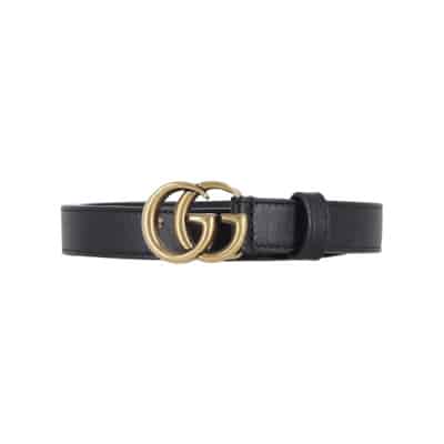 Tweedehands Zwarte Gucci Riem van Leer Gucci Vintage , Black , Dames