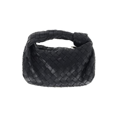 Tweedehands Zwarte Leren Bottega Veneta Jodie Mini Schoudertas Bottega Veneta Vintage , Black , Dames