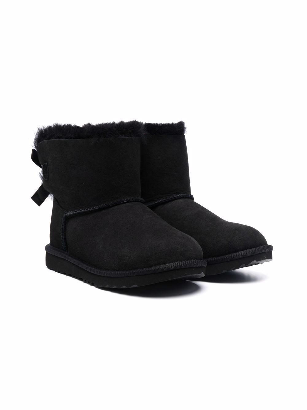 UGG Kids Bailey Bow II enkellaarzen met strik - Zwart